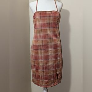 Rust Plaid Spaghetti Strap Dress - NWT Size XL